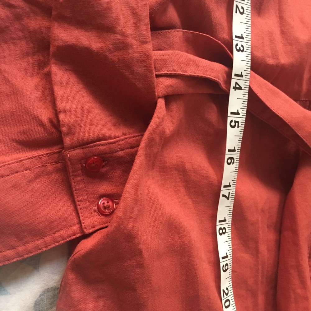 NWT Boden Freya Rust Linen Shirt Dress 6P - Picture 13 of 15
